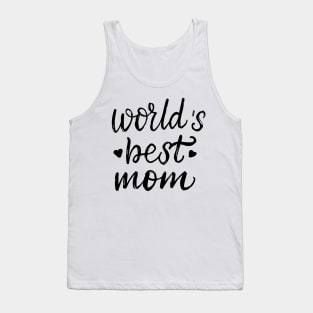World's Best Mom Hearts Mothers day Tank Top